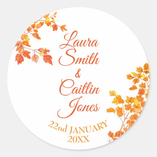 秋 ラウンドシール (正面)