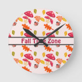 秋 ラウンド壁時計 (正面)
