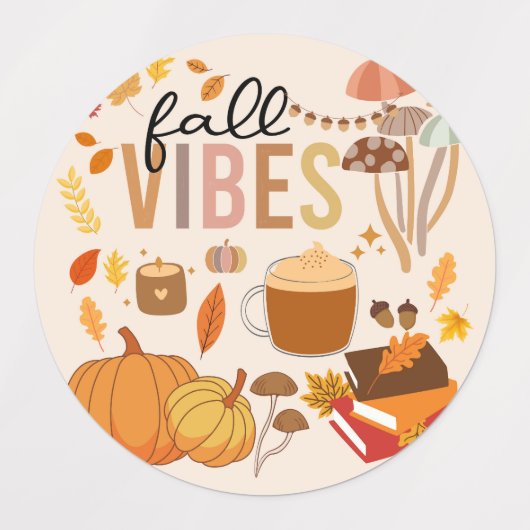 秋 ラベル (デザイン1)