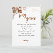 秋 | リングや輪狩りブライダルシャワーゲーム 招待状 (スタンド正面)