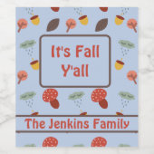 秋 ワインラベル (シングルラベル)