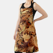 秋，乾いた葉 エプロン (インサイチュ)