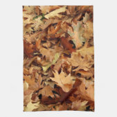 秋，乾いた葉 キッチンタオル (縦)