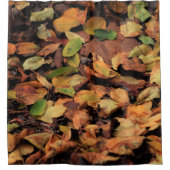 秋，乾いた葉 シャワーカーテン (正面)