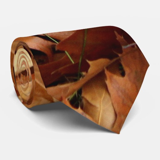 秋，乾いた葉 ネクタイ (ロール)