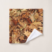 秋，乾いた葉 バスタオルセット (ウォッシュタオル)