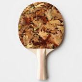 秋，乾いた葉 卓球ラケット (正面)