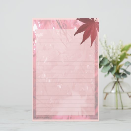 秋 便箋 (スタンド正面)