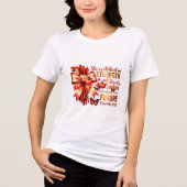 秋 | 信仰と秋バイブクリスチャン トライブレンドTシャツ (正面)