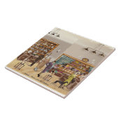 秋 – 冬ファッション1934年 タイル (側面)