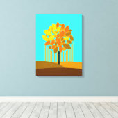 秋 – 四季 キャンバスプリント (インサイチュ (ウッドフロア))