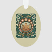 秋、変更は魔法ヴィンテージスタイルアクリル オーナメント (正面)