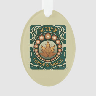秋、変更は魔法ヴィンテージスタイルアクリル オーナメント