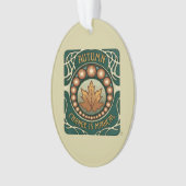 秋、変更は魔法ヴィンテージスタイルアクリル オーナメント (正面)