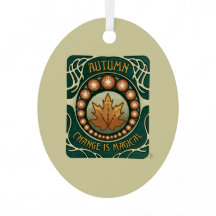 秋、変更は魔法ヴィンテージスタイルオーナメント