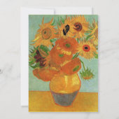 秋，夏，休日結婚式招待状.ファンゴッホ 招待状 (裏面)