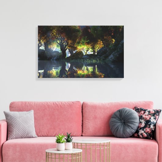 秋（夜） キャンバスプリント (インサイチュ (リビング))
