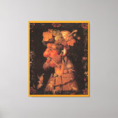 秋、寓話絵を描的な キャンバスプリント (正面)