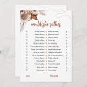 秋 | 彼女はむしろブライダルシャワー 招待状 (正面/裏面)