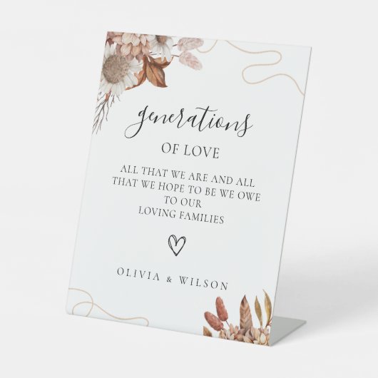 秋 | 愛の世代のしるし 台座サイン (正面)