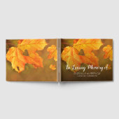 秋 | 愛情に満ちた思い出の秋の葬儀 ゲストブック (全面)