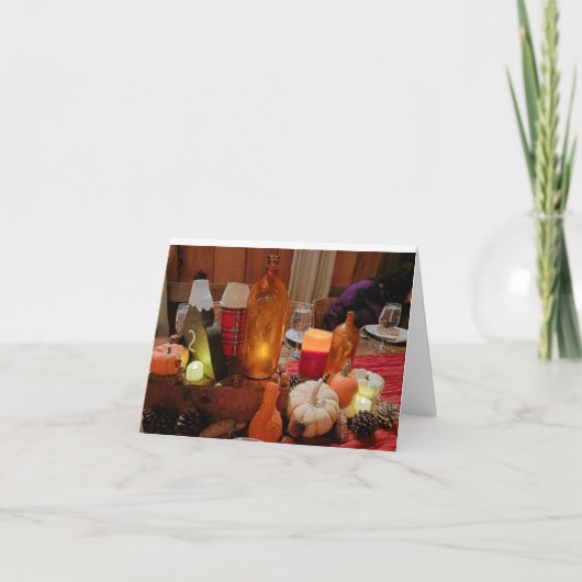 **秋/感謝祭のご挨拶** カード (正面)