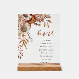 秋 | 房保花結婚座席表 アクリルサイン