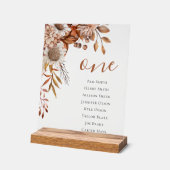 秋 | 房保花結婚座席表 アクリルサイン (傾斜)