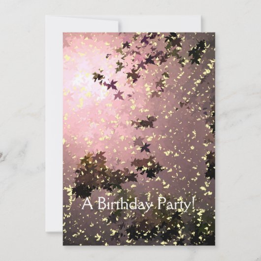 秋 招待状 (正面)