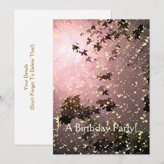 秋 招待状 (正面/裏面)