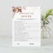 秋 | 新郎は何と言ったかブライダルゲーム 招待状 (スタンド正面)