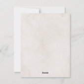 秋 | 日付夜アイディアブライダルシャワーカード シーズンカード (裏面)