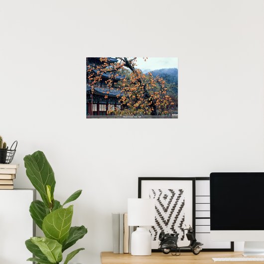 秋・柿 ポスター (ホームオフィス)