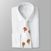 秋、森のキノコのスケッチパターンタイ ネクタイ (タイ)