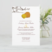 秋《植物》アスペンペア結婚式招待状 招待状 (スタンド正面)