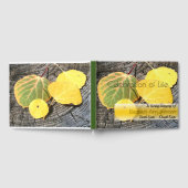 秋《植物》アスペン離れお祝いライフメモリアル ゲストブック (全面)