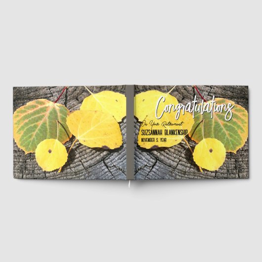 秋《植物》アスペン離れ写真退職メッセージ ゲストブック (全面)