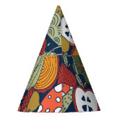 秋、水玉模様、ヴィンテージ、シームレスなパターン。 パーティーハット (裏面)