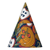 秋、水玉模様、ヴィンテージ、シームレスなパターン。 パーティーハット (左)