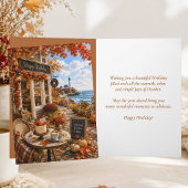 秋 海辺の10月 誕生日 カード