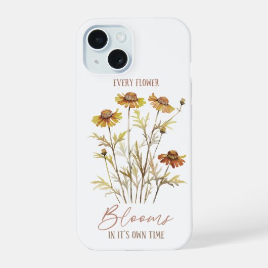秋 | 独自のTiME内のすべての花の開花 iPhone 15ケース (裏面)