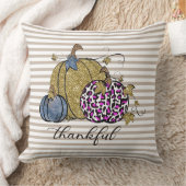 秋/秋かぼちゃストライプーぺ枕 クッション (ブランケット)