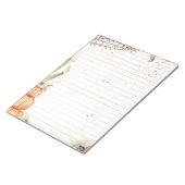 秋/秋にカボチャと葉を並べ ノートパッド (アングル)