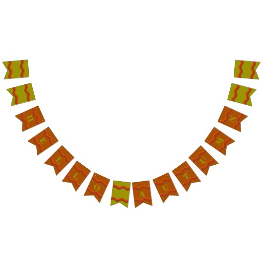 秋/秋のカスタム飾り旗 バンティングフラッグ (全)