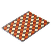 秋/秋のギンガムパターン ノートブック (左側)