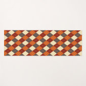 秋/秋のギンガムパターン ヨガマット (正面(横))