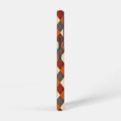 秋/秋のギンガムパターン SAMSUNG GALAXYケース (右側面)