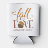 秋 |秋のコーンパーソナライズされたの恩恵 缶クーラー (正面)