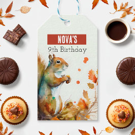 秋/秋のビーズリス – バースデーパーティー –  ギフトタグ