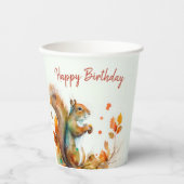 秋/秋のビーズリス – バースデーパーティー –  紙コップ (正面)